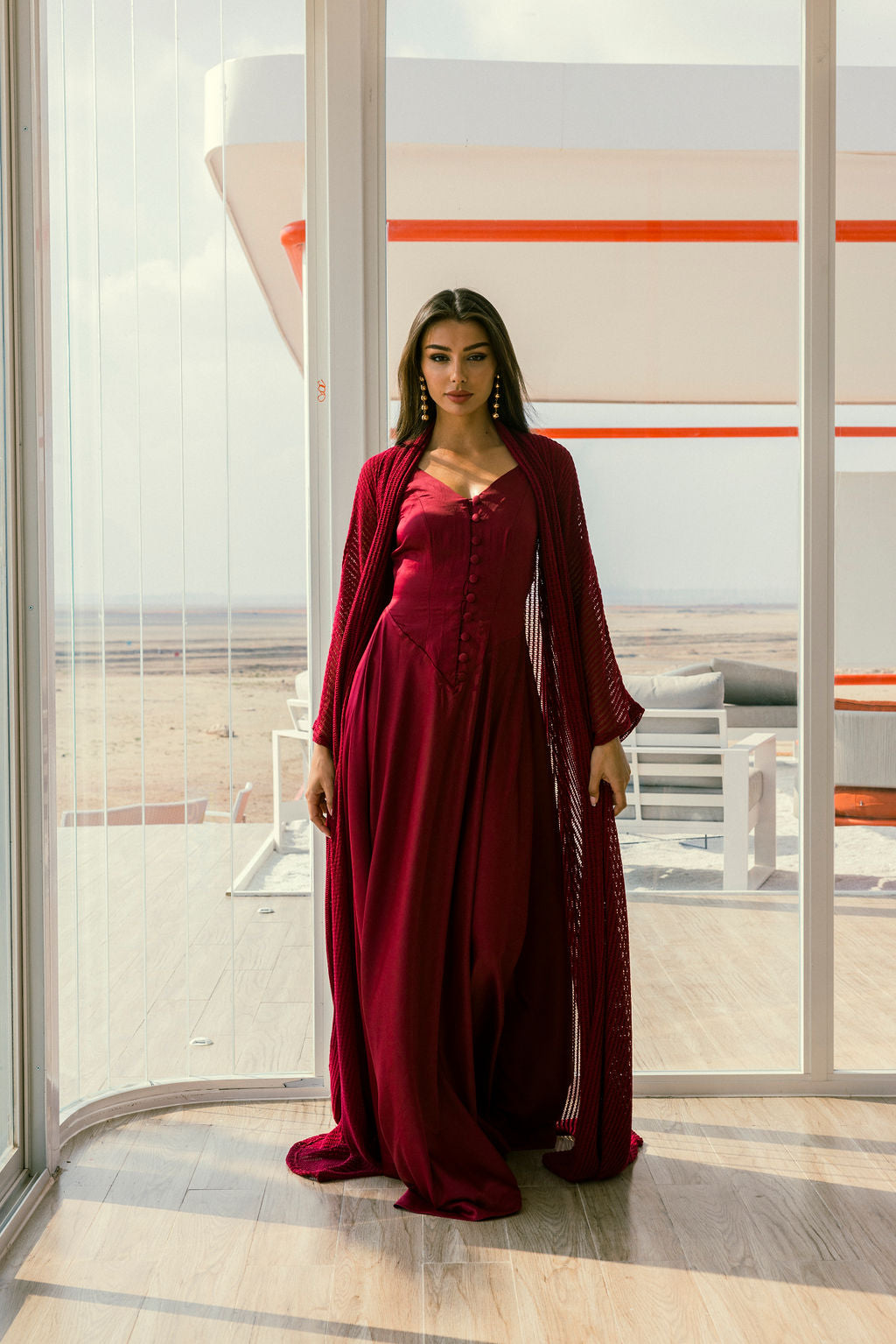 casablanca set in maroon