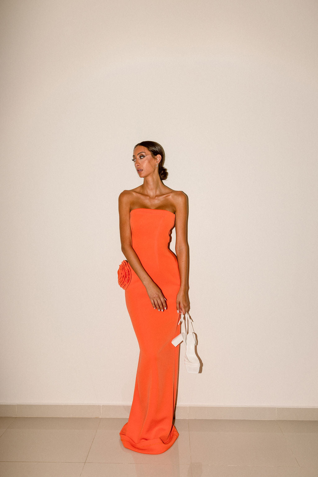 Tangerine gown