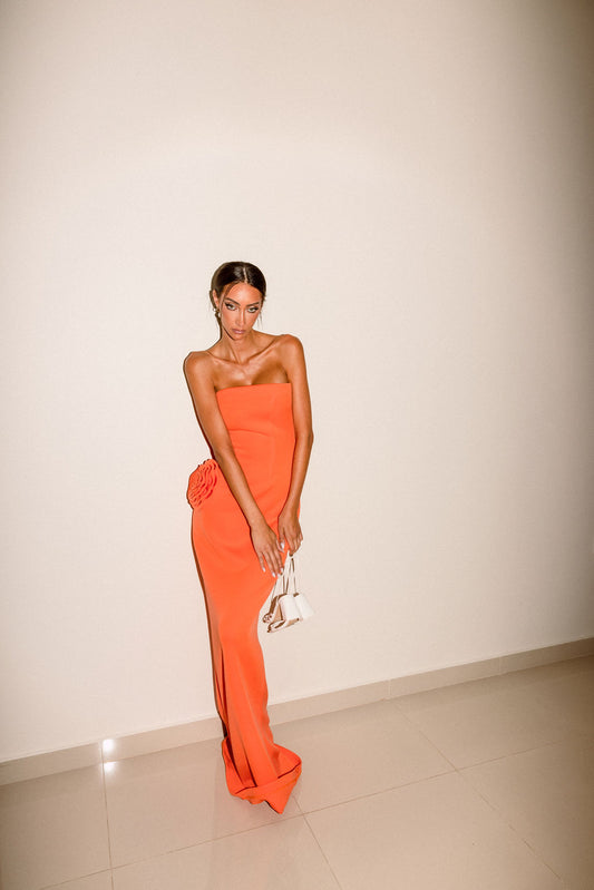 Tangerine gown